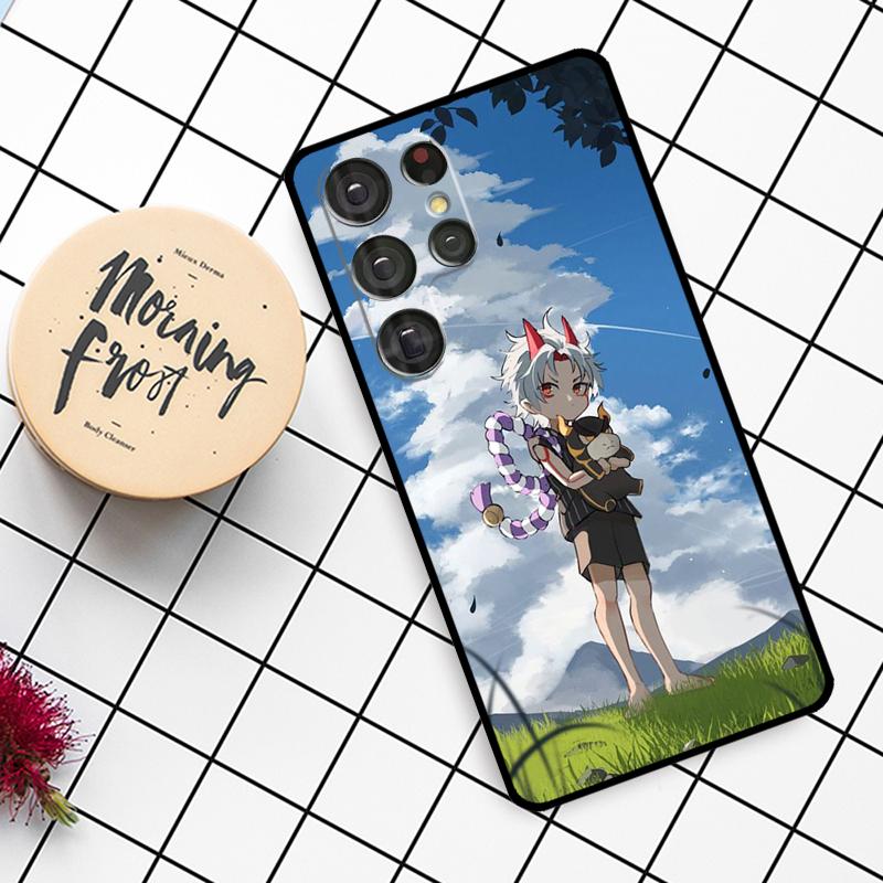 Чехол Arataki Itto Genshin Impact для Samsung Galaxy S24 FE S20 FE S21 S22 S23 S24 S25 Ultra S9 S10 S25 Plus