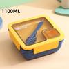 850ml/1100ml Portable Lunch Box Microwave Bento Boxes with Tableware for Kids School Office Leakproof Food Storage Container