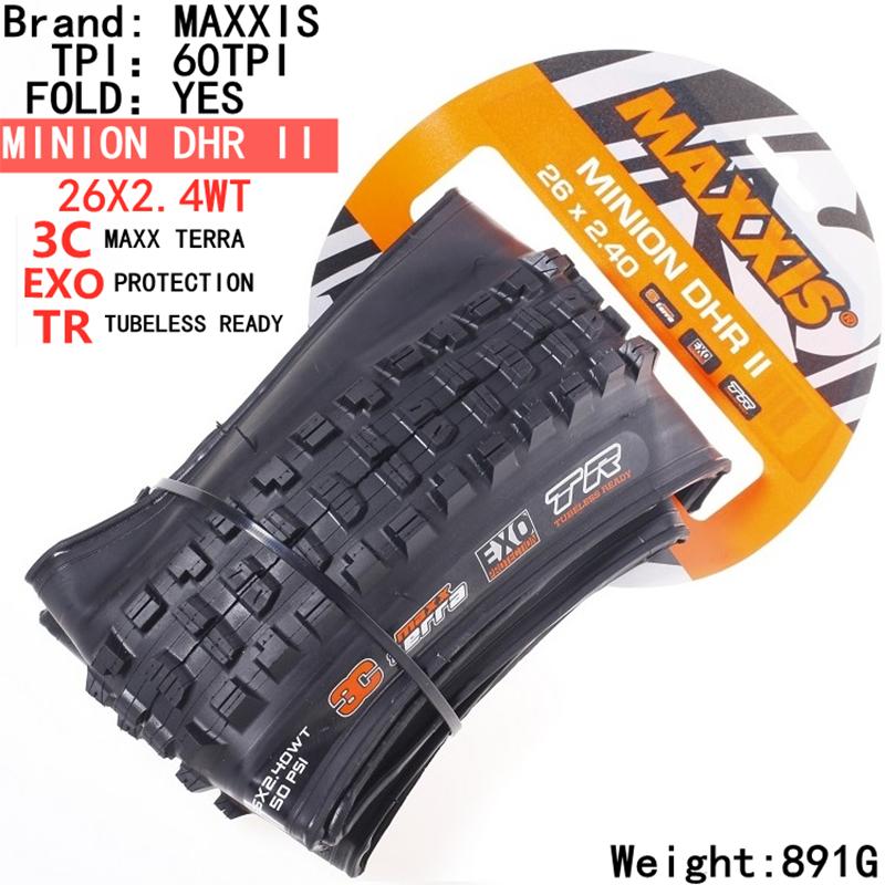 Maxxis Minion DHR (M327ru) 26/27.5/29 дюймов, Складная покрышка для даунхилла для горного велосипеда, Более износостойкая и с лучшим сцеплением в поворотах
