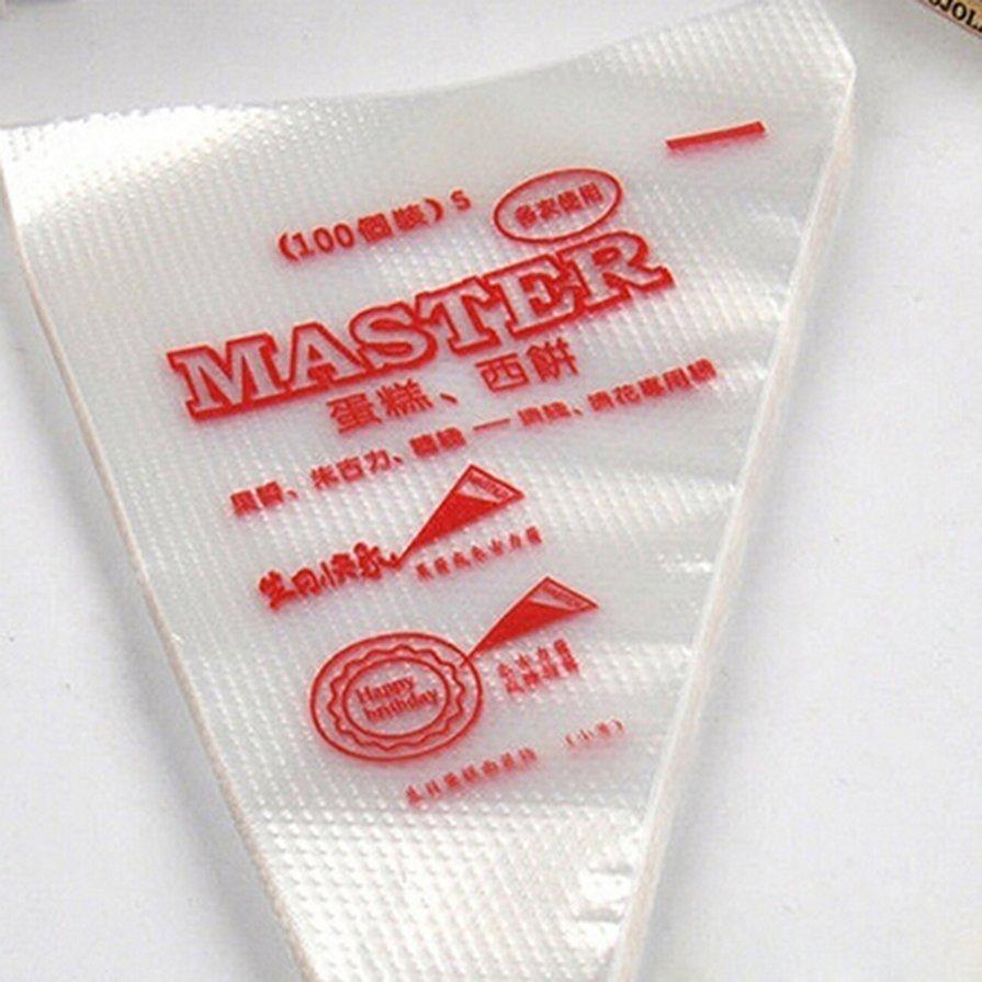 100Pcs Disposable Piping Bags Kitchen Kake Kream Decorating