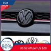 New High-Quality Black or Silver For VW Volkswagen Golf 6 MK6 Front Grille Badge & Rear Trunk Logo Cover Replacement Access