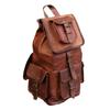 Real Goat Leather Travel Luggage Handmade Backapck Rucksack Large Vintage Bag