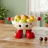 Cartoon Snack Fruit Plate Large Capacity Drain Basket Dopamine Tea Table Plate  Dining Table
