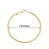 Circle Gorgeous Wedding Engagement Zircon Crystal Drop Dangle Stud Round Hoop Earrings Round Shape