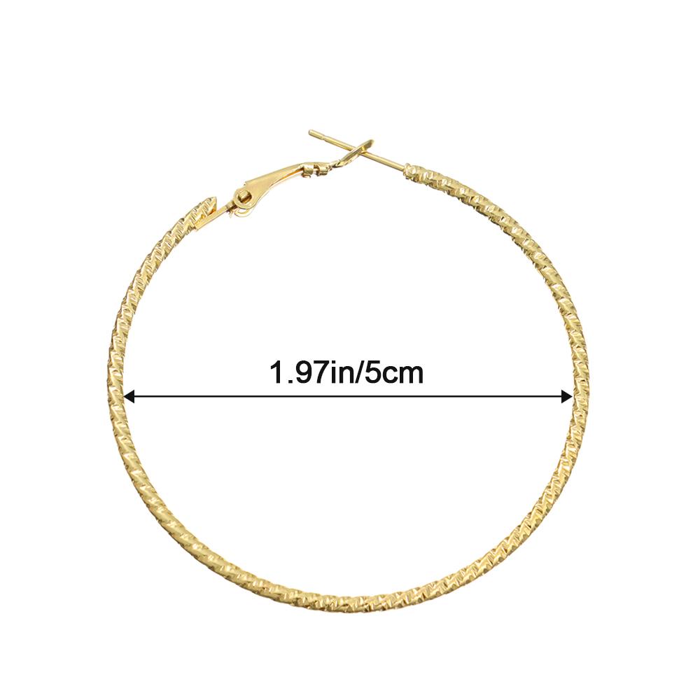 Circle Gorgeous Wedding Engagement Zircon Crystal Drop Dangle Stud Round Hoop Earrings Round Shape