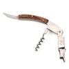 Kitchen Wine Bottle Opener Wood Handle Corkscrew Open Easy Stainless Steel Knife