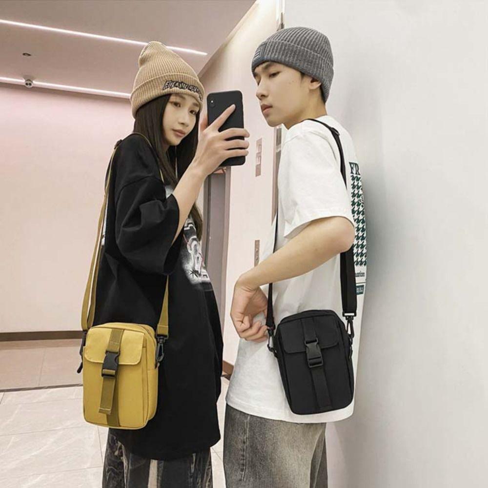 Большая вместительная мужская сумка-мессенджер, многослойная ретро-квадратная сумка, холщовая сумка на плечо, уличная одежда