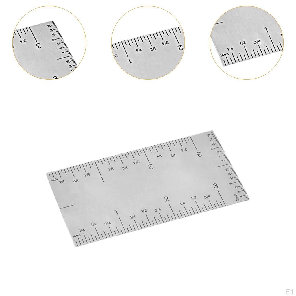 Линейка с квадратным краем, карманная линейка, многофункциональный измерительный инструмент, линейка для плотника, угловая линейка