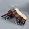 High-Grade Wooden Suit Hangers,Solid Wooden Trouser Rack with Shoulder Notches for Dress Jacket