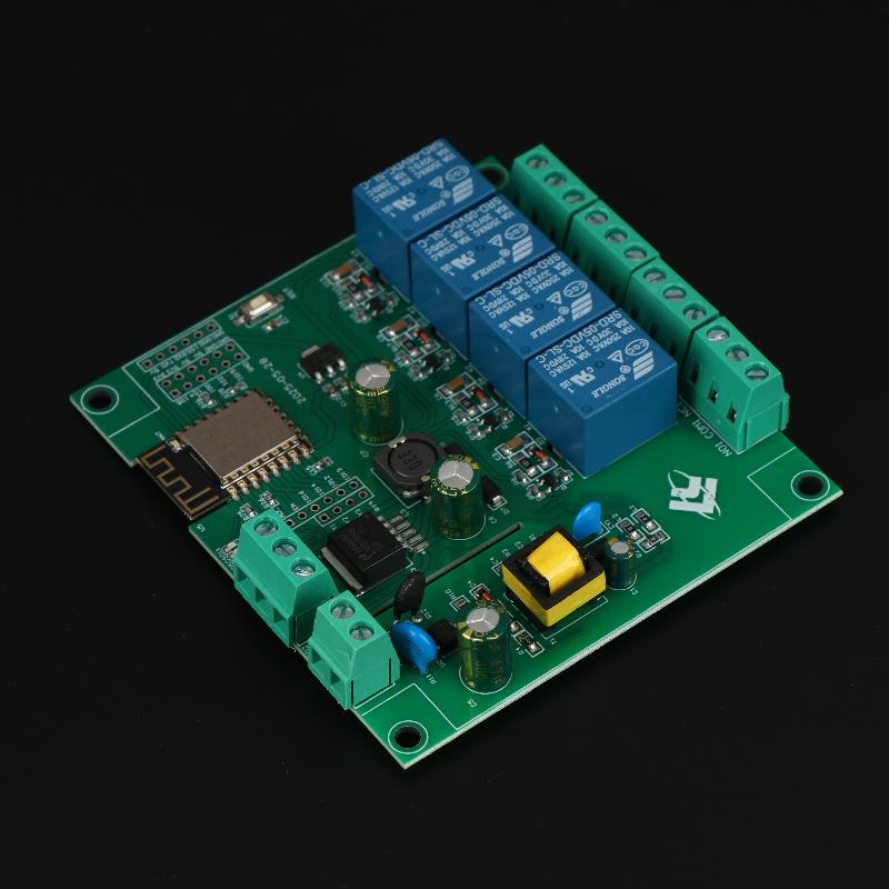 Esp8266 4-канальный беспроводной Wi-Fi релейный модуль модуль импульсного источника питания AC-DC плата разработки Wi-Fi Esp-12F для Arduino