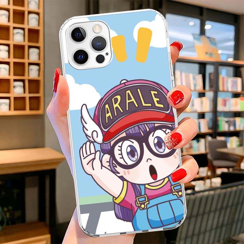 Dr Slump Arale Anime Cover Phone Case For iPhone 16 17 Air 15 14 Pro Max 16E Phone Case 13 Mini 12 11 7 SE 8 Print Pattern Fit C