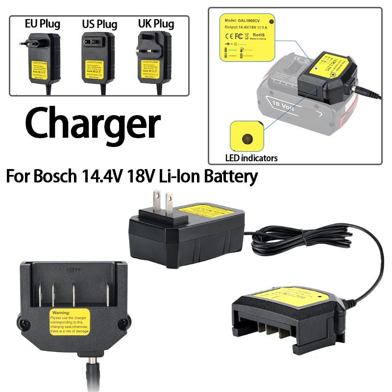 1A Split Portable Charger For Bosch 14.4V 18V BAT609 BAT609G BAT618 BAT618G BAT609 AL1860CV Li-Ion Battery Battery Charger
