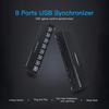 AIMOS 8 портов USB-синхронизатор USB-клавиатура и мышь Контроллер синхронизации KVM-переключатель Металл