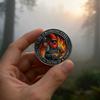 Gnome Forging Steel Coin Dumpster Flame Challenge Coin Alloy Collectible Funny Gnome Coin Gift