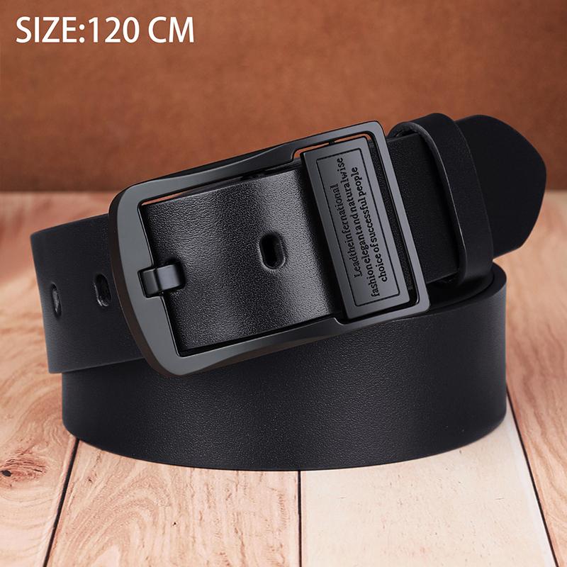Trendy Casual Pu Leather Jeans Waistband For Men Classic Punched Belt Durable Versatile Simple High-End Belts Gifts