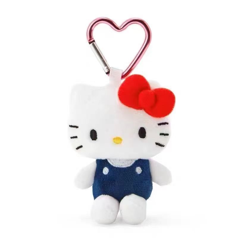 Новая мягкая игрушка-брелок Sanrio Hello Kitty Узел Любви Котенок Китти Милый Мультяшный Мягкий Брелок Аксессуар для Сумки Украшение Подарки