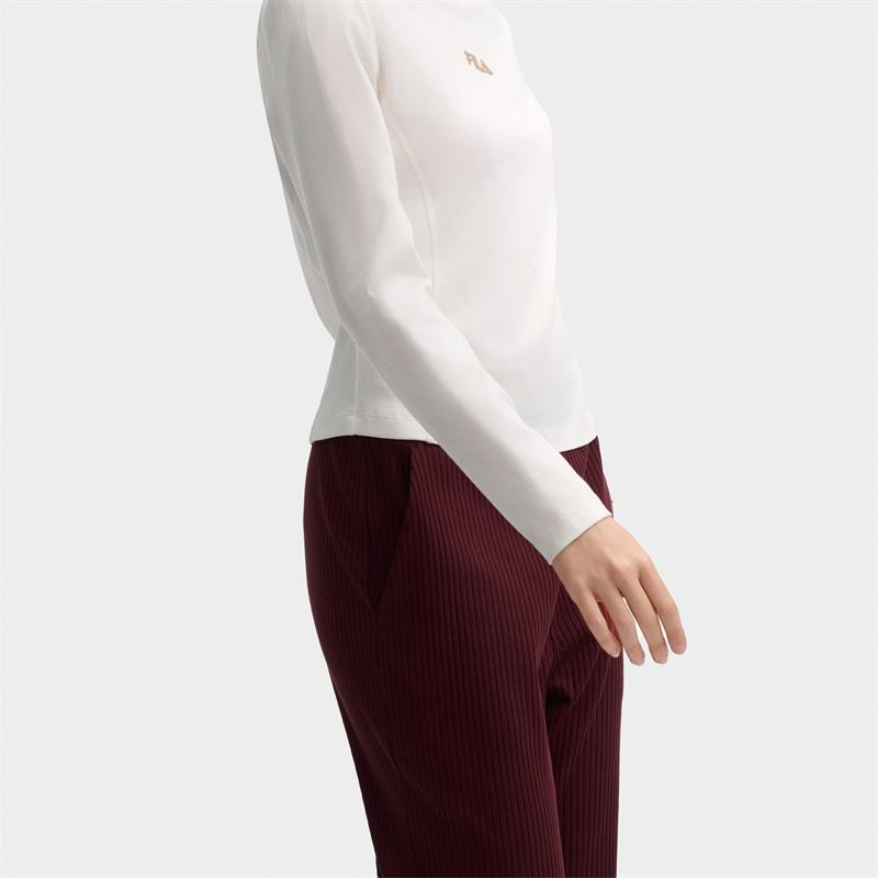 Новые вязаные спортивные брюки FILA женские вареный красный F11W439613FWI