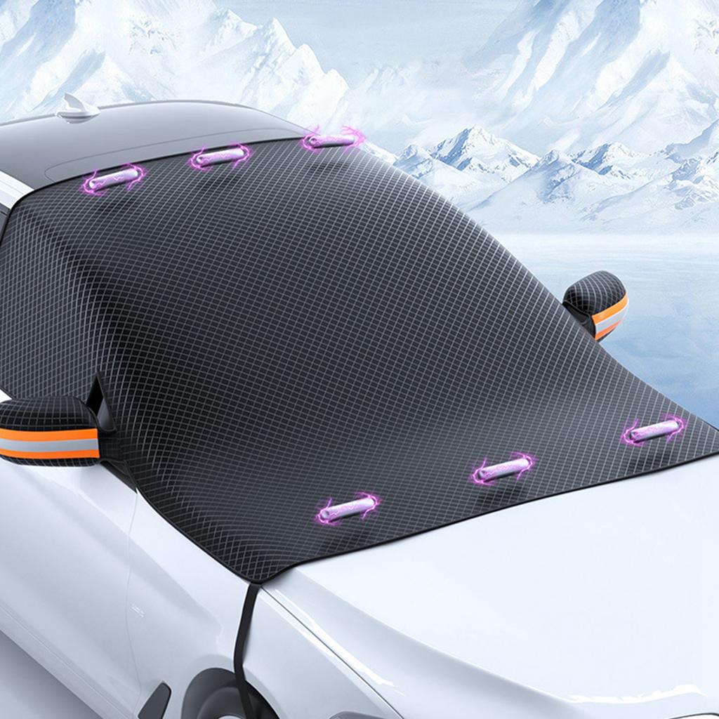Чехол на лобовое стекло автомобиля для снега и льда Магнитный чехол для защиты от мороза и замерзания переднего стекла с боковым окном и