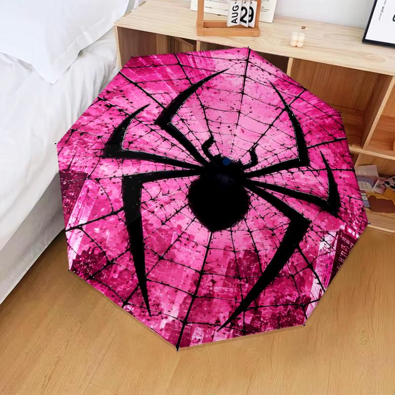 1PC Spider Automatic Folding Umbrella 8-Rib Travel Umbrella with Auto Portable Case, Ideal Gift for Birthdays
