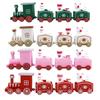1-10PCS Christmas Train Decoration Mini Train Ornament Hanging Christmas Tree Decor Kids Gift Cake Topper Holiday Home Display