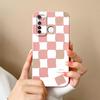 Для Oppo Realme Q5i V13 X2 X7 V15 Q5 Q Q3 F29 A5 Q3i Pro чехол-бампер изысканный клетчатый узор жидкий силиконовый пылезащитный защитный чехол для Oppo Shell