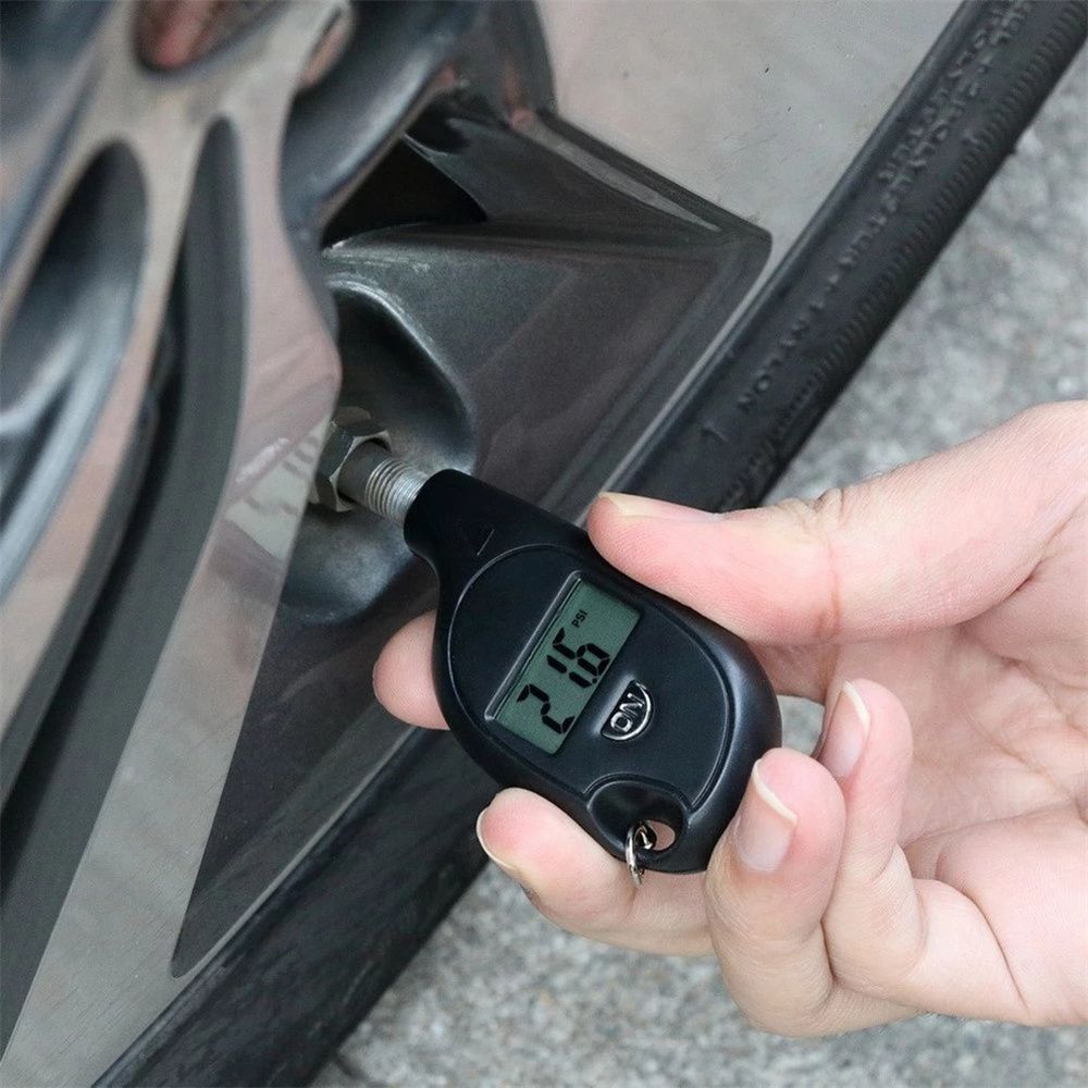 Mini Size Digital Keychain Tire Pressure Gauge Keychain Style Car Tire Pressure Meter  Car Use