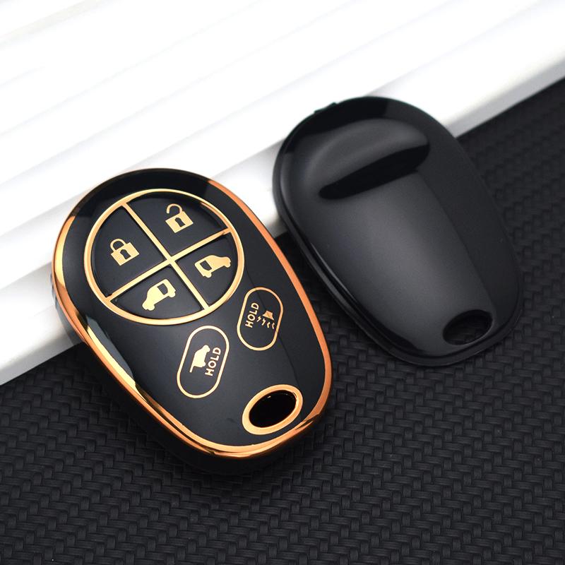 Чехол для ключей из ТПУ, чехол-брелок 1. Для Toyota Toyota SE 2020, Sequoia Highlander XLE, авто, умный держатель с дистанционным управлением, защитные аксессуары