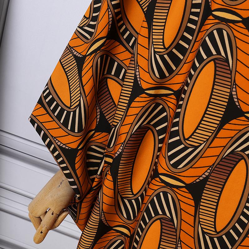 Женские платья больших размеров с V-образным вырезом и длинным рукавом с принтом