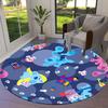 1pc Blue's Clues and You! Pattern Round carpet, Made of Polyester,Perfect for Decorating Office Chairs, Living Rooms,fplt024