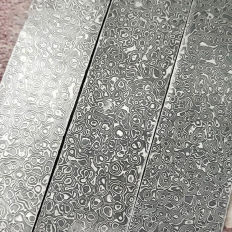 10x3x0,25CM VG10 Дамасская сталь Кованое сырье Стальной нож Пустой узор Стальная полоса DIY Balde Заготовки Шаблон Тысяча слоев стали