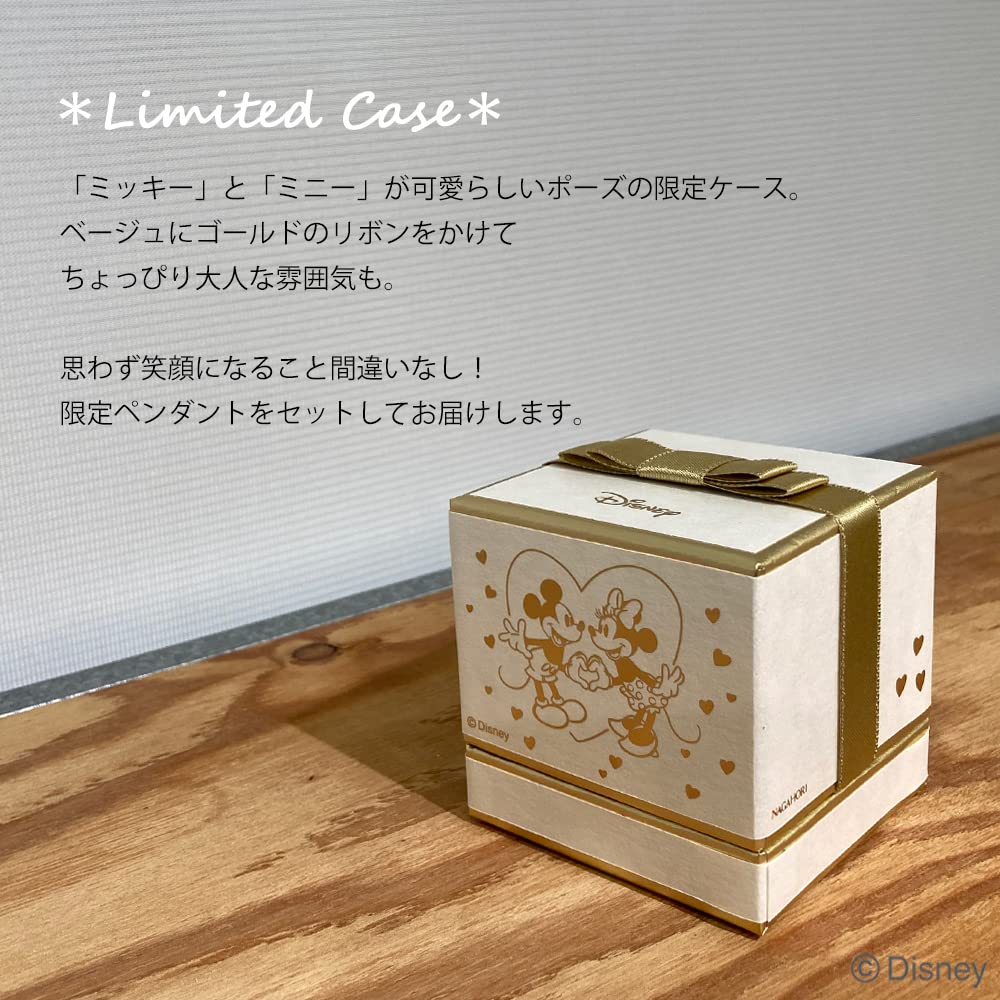 Серебряное ожерелье с розовым кулоном «Минни» с кубическим цирконием, подарочный футляр VPCDS20282 [Disney]