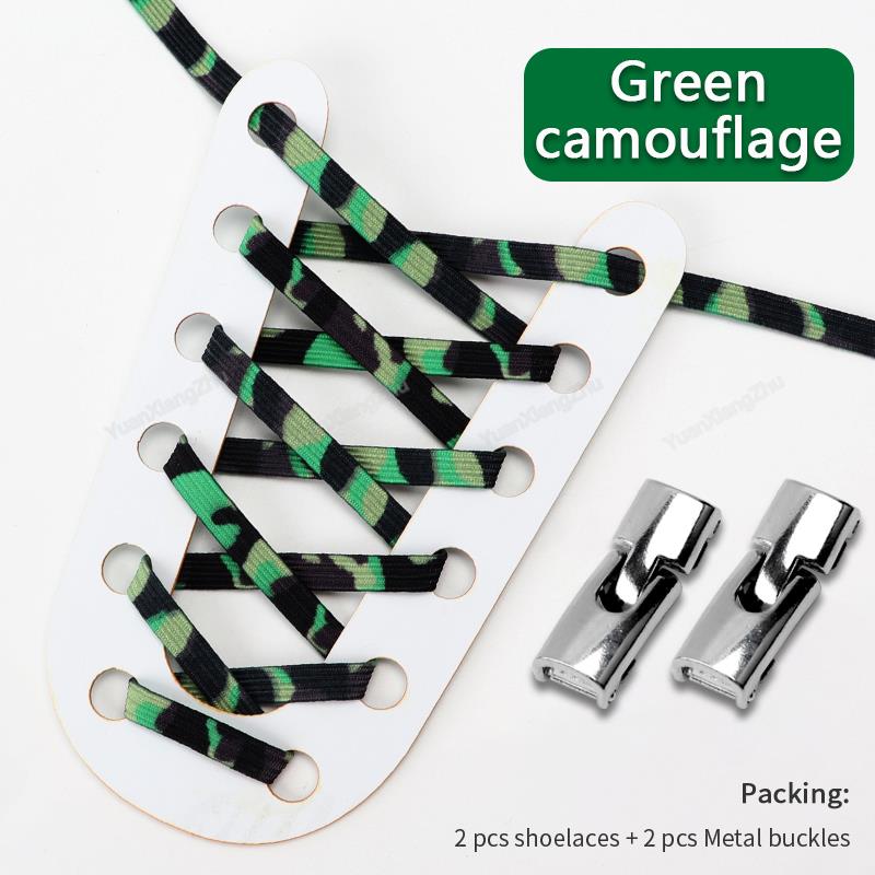 New Cross Lock Shoelaces Without Ties Rainbow Elastic Laces Sneakers Kids Adult No Tie Shoe Laces 8MM Width Flat Boots Shoelace