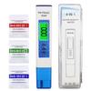 Digital 4 In 1 Water Quality Tester High Precision PH Meter PH TDS EC TEMP Test Pen with High-sensitivity Probe for Aquarium