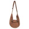 Corduroy Casual Homeless Bag, Student Shoulder Crossbody Bag Solid Color Women Large Capacity Shopping Messenger Bag School Bag