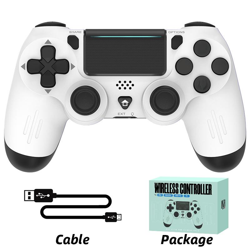 DATA FROG Беспроводной Bluetooth-контроллер для контроллера PS4, удаленный геймпад, совместимый с игровым джойстиком PS4/Slim/Pro с двойной вибрацией для ПК
