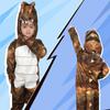 Children Dinosaur Costume Jumpsuit for Carnival Stage Show Party Favor