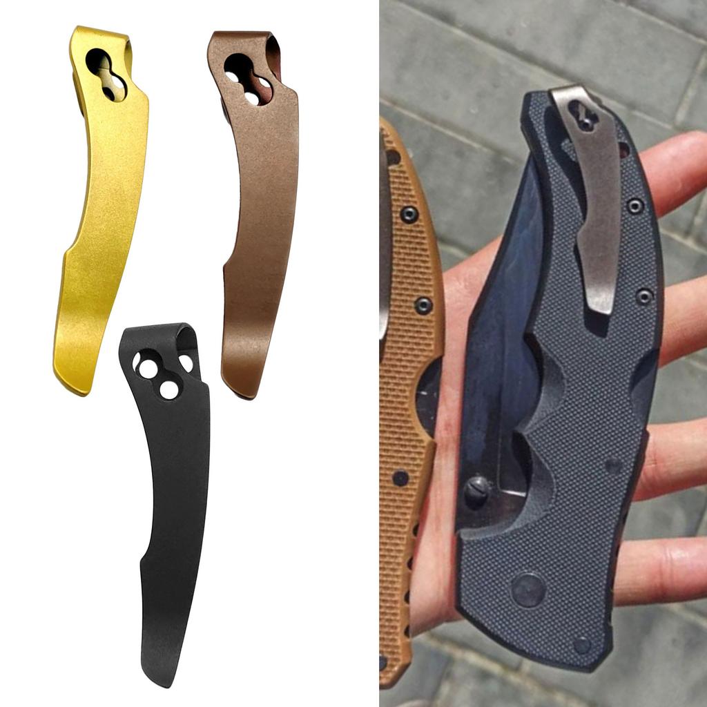 Складной нож Клипса для ножа Инструмент Аксессуары для DIY Складной нож из титанового сплава Держатель для ножа Карманный зажим для ножа