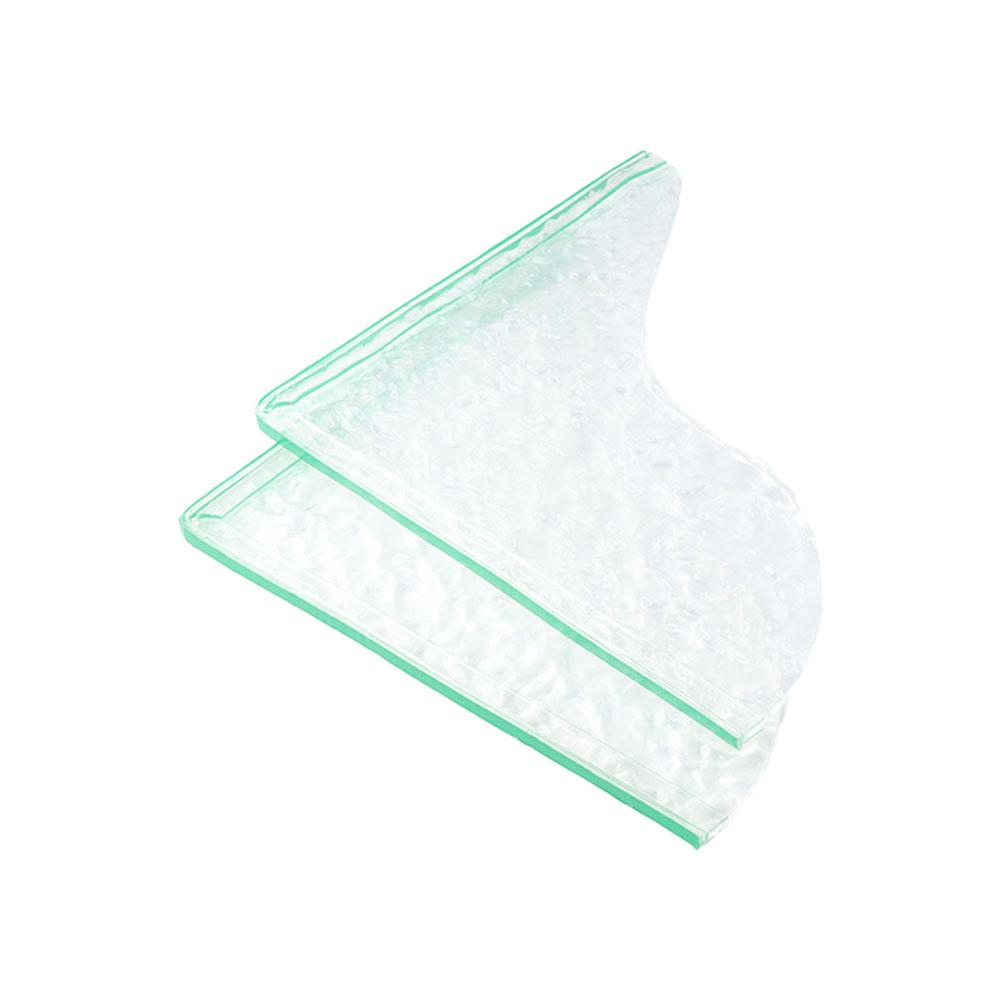 2Pcs Water Splash Bathtub Edge Guard Self-Adhesive Shower Bath Corner Guard Splashing Transparent Bathtub Water Baffle