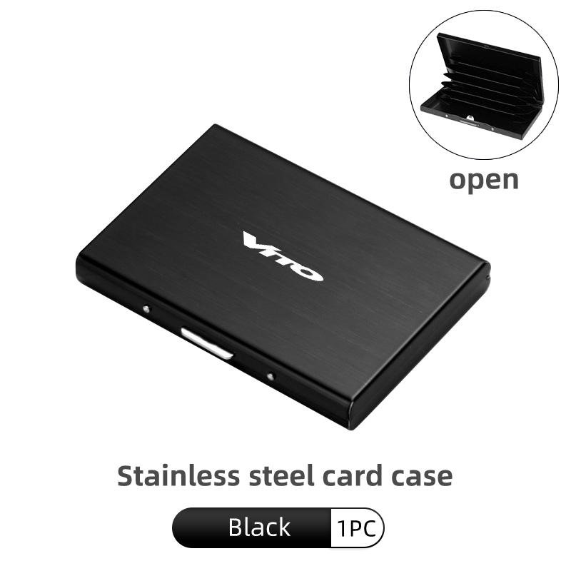 Car ID Bank Card Business Card Stainless Steel Storage Case For Mercedes Benz W124 W203 W204 SLK CLA SL SLC C CLASS B CLASS E PK3