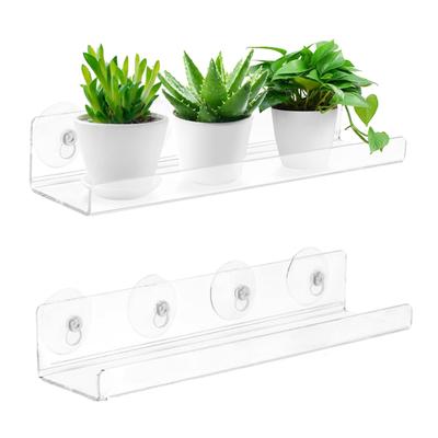 Акриловая полка-расширитель подоконника на присосках, подставка для растений для балконных горшков, комнатного травяного сада и кашпо для суккулентов