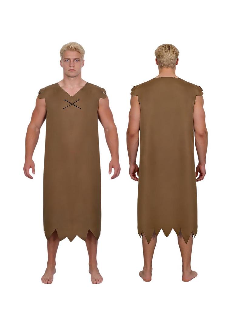 CrossW Modern Primitive Tribal Cosplay Costume - Ethnic Man Theme Clothing for Halloween & Performances