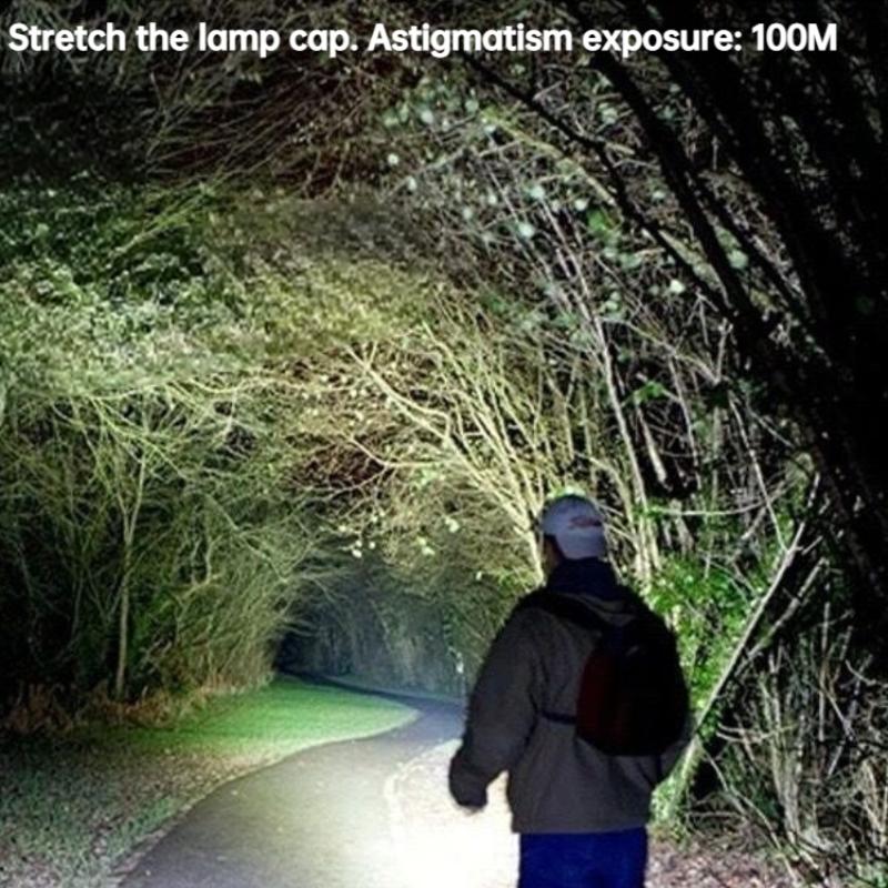 XPQ5 Мини Портативный Мини Фонарик USB Зарядка Телескопический Зум Фонарик T6 Держатель для Ручки Рабочий Свет Свет для Кемпинга с COB Боковым Светом