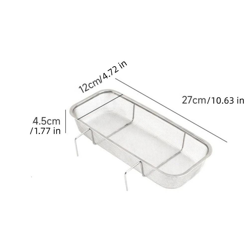 Thickened Kitchen Sink Drain Basket Stainless Steel Utensil Organizer Kitchen