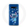 Case for Samsung Galaxy S10 Stitch Snow Christmas Blue