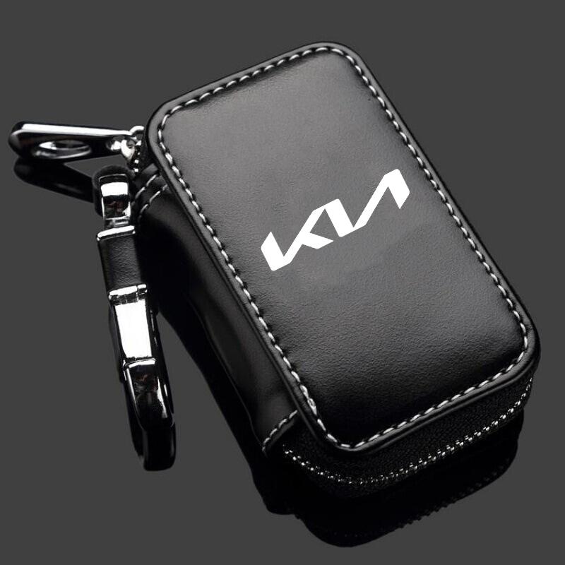 AAAFQ1 Car Key Protector Bag Key Holder Auto Key Case Wallet For KIA KN K3 K5 Sportage Rio Sorento Picanto Ceed RIO 2 3 4 Accessories