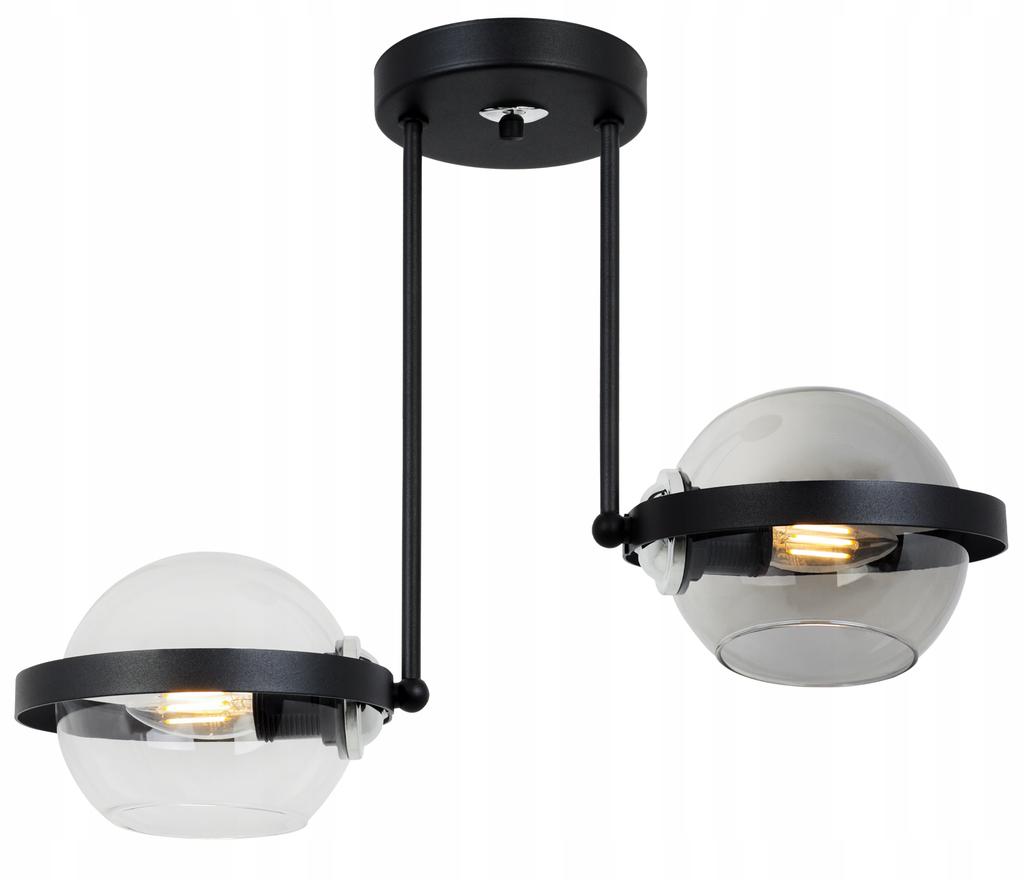 MODERN GLASS RING HANGING LAMP MIX