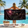 Custom Text Beach Towel, Soft Absorbent Swimming Multi-use TowelSleep Token