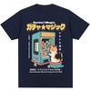 Japanese Style Cat Gashapon Toy Capsule Print T Shirt Harajuku Vintage Fashion T Shirts Men Women Oversized Cotton Casual Tees