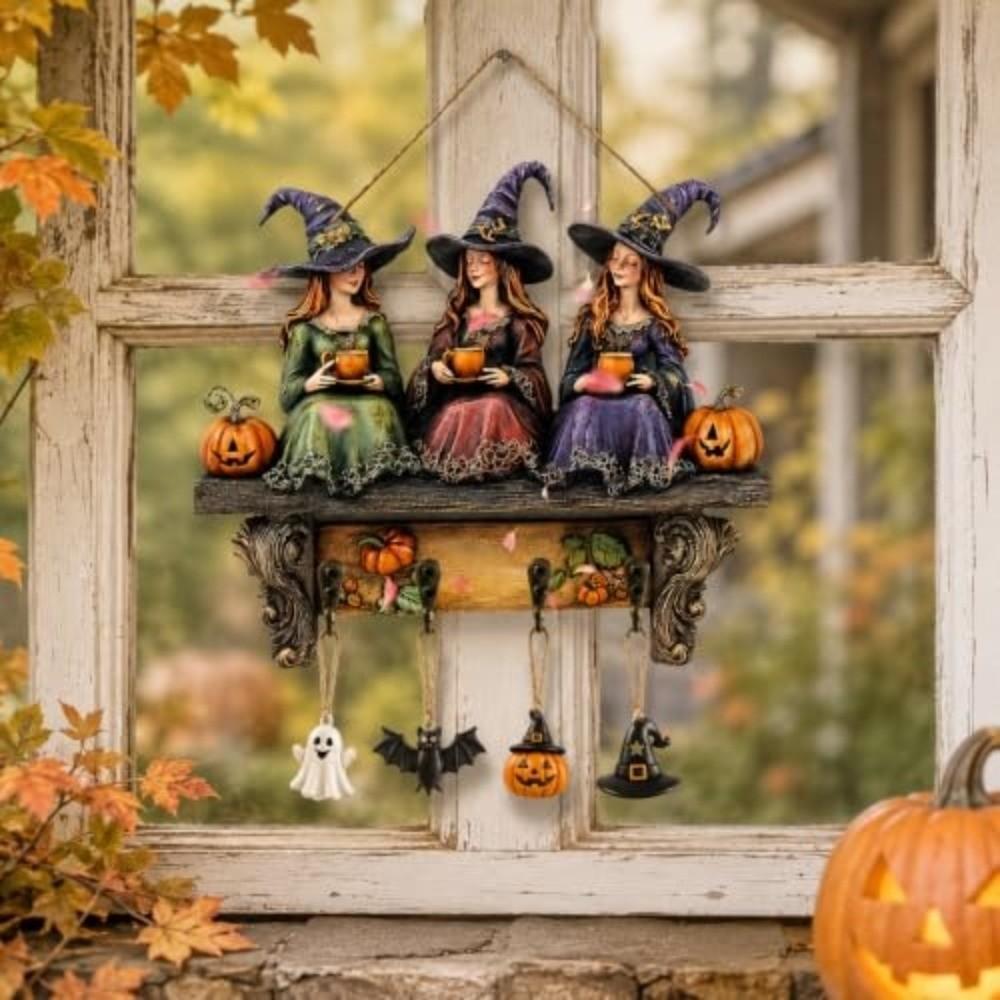 Rustic Style Key Rack Flat 2D Keys Storage Holder Practical Key Organizer Halloween Decoration