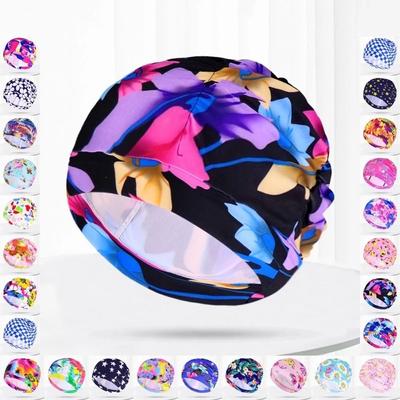 Шапки с цветочным принтом, эластичная шапочка для плавания, шапочка для дайвинга, шапочка для плавания, шапочка для бассейна